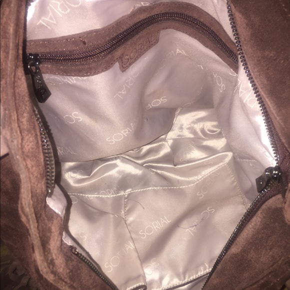 Suede fringe tote bag - Picture 3 of 3